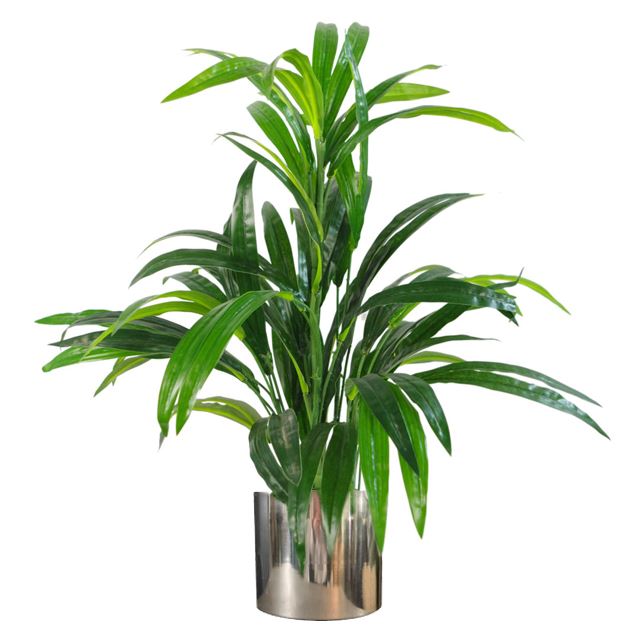 Artificial Bamboo Silver Planter Plants 65cm-0