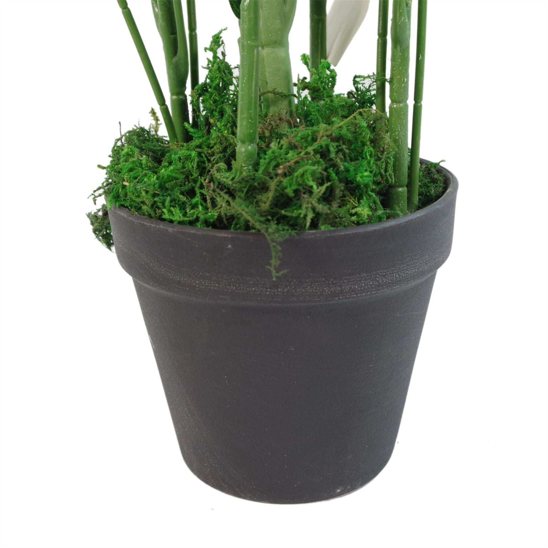 Artificial Bamboo Silver Planter Plants 65cm-3
